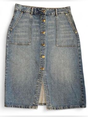 Michael Kors Light Blue Denim Skirt